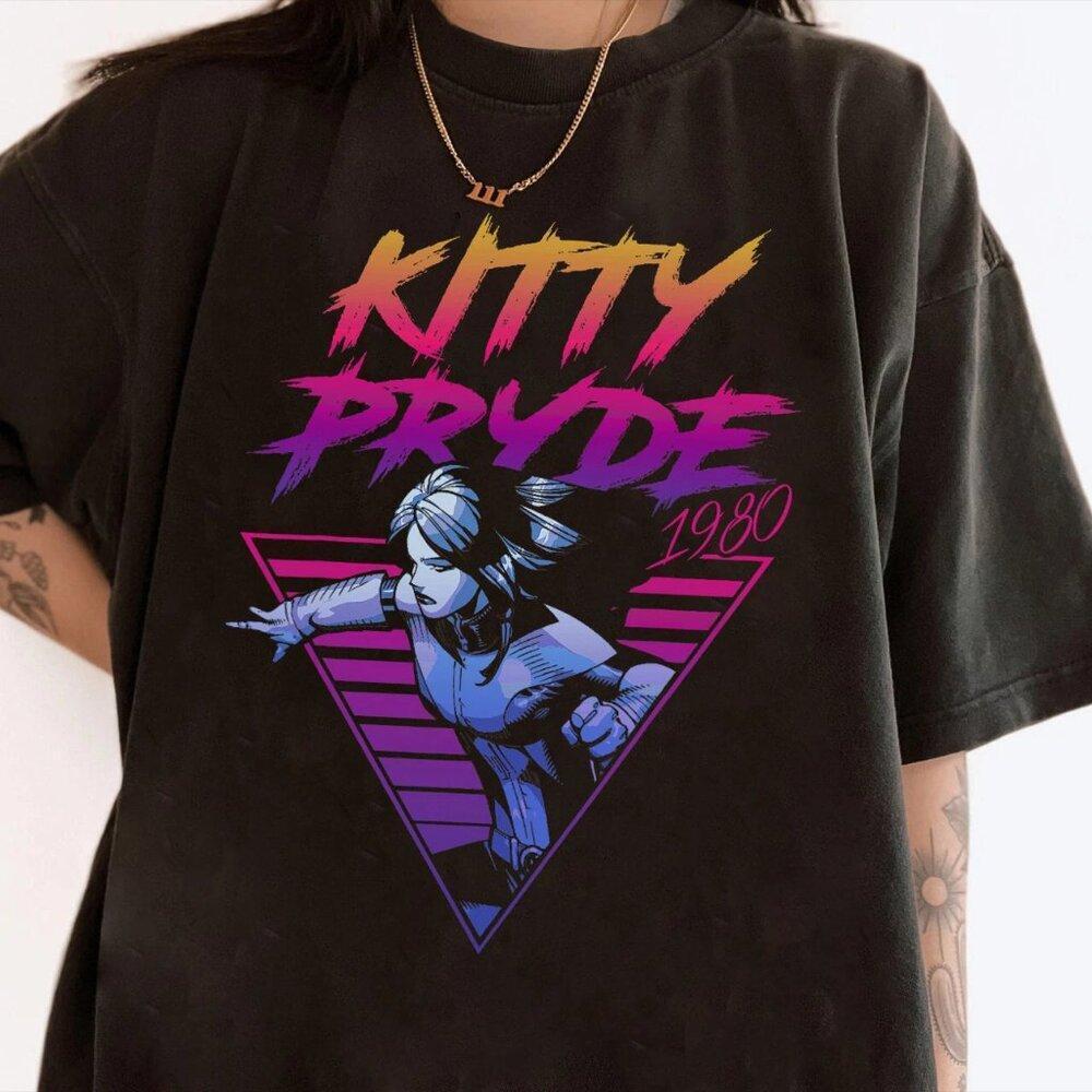 Marvel X-Men Pryde Retro Neon Triangle Graphic Tee Unisex T Shirt 186